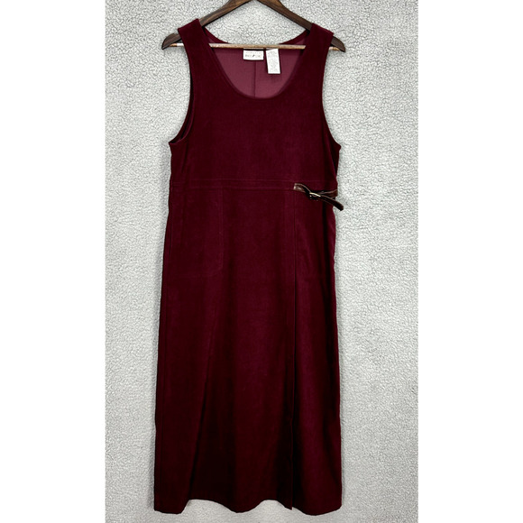 Vintage 90s Maxi Dress Women Small Red Sleeveless Jumper Boho Whimsigoth Friends - Picture 1 of 5